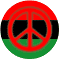Fuzzy Red PEACE SIGN African American Flag Colors--BUTTON