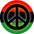 Glow Black PEACE SIGN African American Flag Colors--STICKERS
