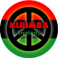 PEACE SIGN: Kwanzaa Principle KUUMBA Creativity--KEY CHAIN