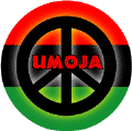 Kwanzaa Principle UMOJA--African American PEACE SIGN BUTTON