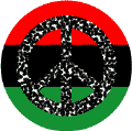 PEACE SIGN: Leopard of Peace African American Flag Colors--POSTER