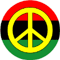Yellow PEACE SIGN African American Flag Colors--KEY CHAIN