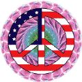 1960s Hippie Peace Flag 1 - American Flag POSTER
