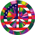 1960s Hippie Peace Flag 3 - American Flag POSTER