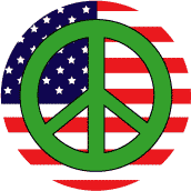 Greenpeace USA 1--PEACE FLAG MAGNET