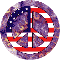 Hippie Art Peace Flag 14 - American Flag KEY CHAIN
