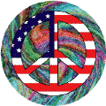 PEACE SIGN: Hippie Art Peace Flag 22--POSTER