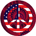 PEACE SIGN: Hippie Art Peace Flag 24--KEY CHAIN
