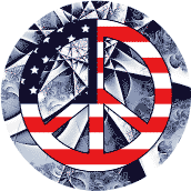 Hippie Art Peace Flag 6--STICKERS