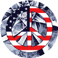 Hippie Art Peace Flag 6--BUMPER STICKER
