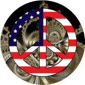 Hippie Art Peace Flag 9--MAGNET