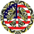 Hippie Chic Peace Flag 1--BUTTON