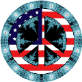 Hippie Era Peace Flag 1--BUTTON
