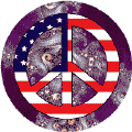 Hippie Era Peace Flag 2 - American Flag KEY CHAIN