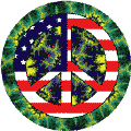 PEACE SIGN: Hippie Fashion Peace Flag 11--STICKERS