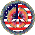 PEACE SIGN: Hippie Fashion Peace Flag 14--CAP