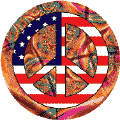 PEACE SIGN: Hippie Fashion Peace Flag 15--CAP