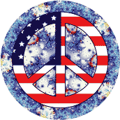 Hippie Fashion Peace Flag 3--POSTER