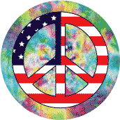 Hippie Fashion Peace Flag 4--STICKERS