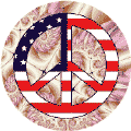 PEACE SIGN: Hippie Flowers Peace Flag 11--CAP