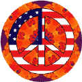 PEACE SIGN: Hippie Flowers Peace Flag 12--KEY CHAIN