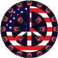 PEACE SIGN: Hippie Flowers Peace Flag 15--T-SHIRT