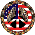Hippie Icon Peace Flag 1--KEY CHAIN