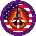 Hippie Icon Peace Flag 4--STICKERS