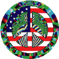 Hippie Icon Peace Flag 6--KEY CHAIN