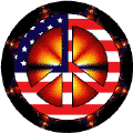 Hippie Icons Peace Flag 3--STICKERS