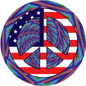 Hippie Movement Peace Flag 2--MAGNET