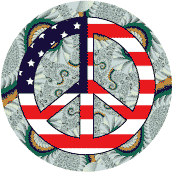 PEACE SIGN: Hippie Movement Peace Flag 7--KEY CHAIN