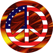 Hippie Stuff Peace Flag 2--BUTTON