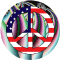 PEACE SIGN: Hippie Stuff Peace Flag 5--KEY CHAIN