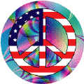 Hippie Style Peace Flag 1--STICKERS