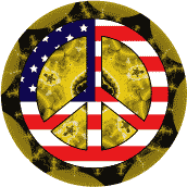 PEACE SIGN: Hippie Tapestry Peace Flag 11--POSTER