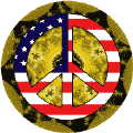 PEACE SIGN: Hippie Tapestry Peace Flag 11--T-SHIRT