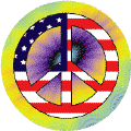 PEACE SIGN: Mod Hippie Peace Flag 10--POSTER
