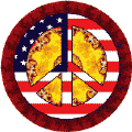 Mod Hippie Peace Flag 4--BUMPER STICKER