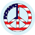 PEACE SIGN: Peace Flag 10 - Patriotic STICKERS