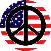 Peace Flag 2 - Patriotic BUMPER STICKER