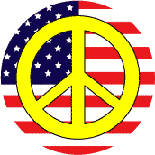 Peace Flag 4 - Patriotic STICKERS