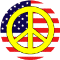 Peace Flag 4 - Patriotic BUTTON