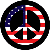 Peace Flag 5 - Patriotic BUMPER STICKER