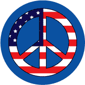 Peace Flag 6 - Patriotic BUMPER STICKER