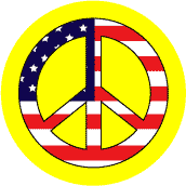 PEACE SIGN: Peace Flag 7 - Patriotic STICKERS