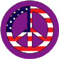 PEACE SIGN: Peace Flag 8 - Patriotic BUMPER STICKER