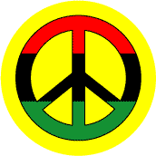 PEACE SIGN: Peace Flag African American Colors 3--STICKERS