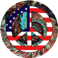 Peace Reborn Mosaic Peace Flag - Patriotic POSTER