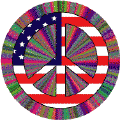Vintage Hippie Peace Flag 2--KEY CHAIN